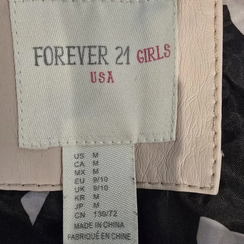 Girl Pink Moto Jacket - Picture 5 of 6